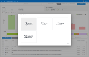 report failure from operator panel screen mes